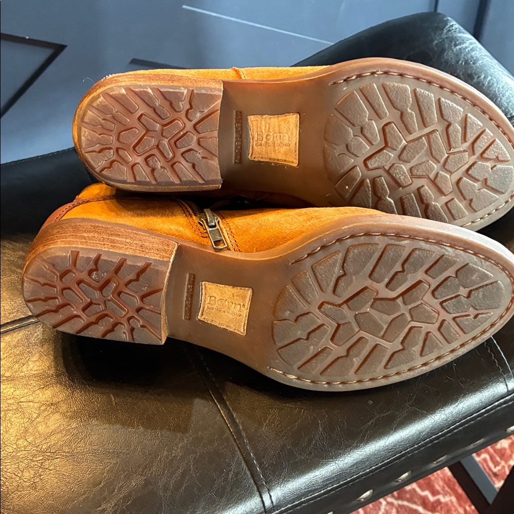 Born Tan Leather Ankle Boots - Picture 5 of 6